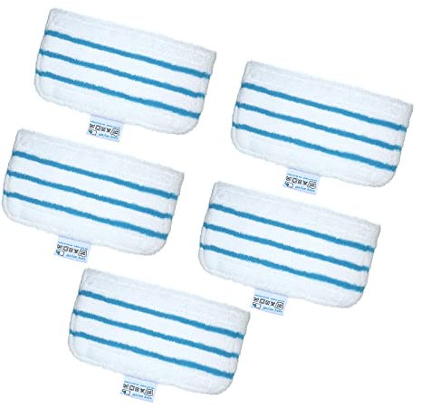 Sunydog 5 Pack Mop Pads Replacement for Black + Decker Steam Mop FSM1610/ FSM1630 Washable Mopping Pad Accessories