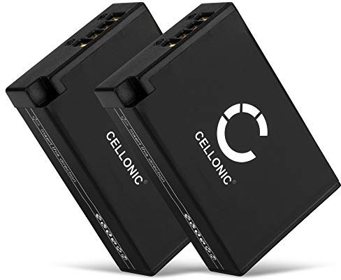 CELLONIC, Battery for Camera, compatible with Canon EOS 200D, LP-E17, 750D, 77D, 800D, 760D (7.4V, 950mAh) 2 Pieces