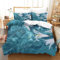 Fleurs de lys blanches dans l'eau 3D Imprimé Pour Adultes Et Enfants Housse De Couette Housses De Couettes Microfibr Parure De Lit Avec Taies E Avec Fermeture À Glissière Super King（260x220cm）