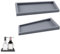 Bathroom Vanity Tray, Decorative Silicone Cosmetic Tray, Non Slip Rectangular Tray for Perfume Tissues Candles Towel Plant Jewelry, 20x10cm gray（2 pack）