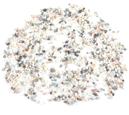 Durlo 500 g Kies, verschiedene Farben, natürliche Deko-Kieselsteine, Sukkulenten für Vasen, Pflanzen, Felsen, Aquariumkies, Top-Dressing, Deko-Felsen für den Außenbereich