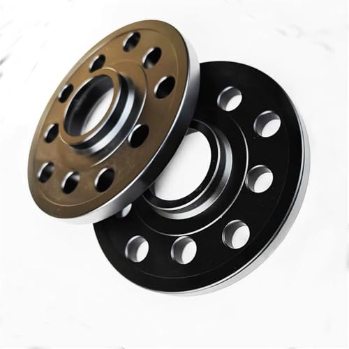 Spurverbreiterungen Für A3 Für A4 Für A6 Für A8 Für Q3 Auto-Radverbreiterungen 10-12 Mm Hub Centric 57,1 Mm PCD 5x100/5x112 Autos Spürverbreiterungsa(Black 10mm)