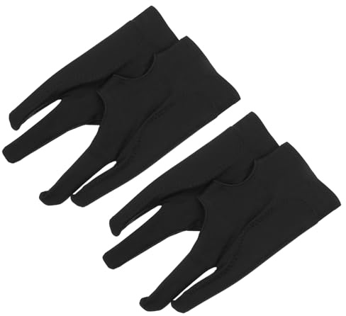 Artibetter 4stücke Zweifinger-Tablet-Handschuhe für Künstler Reibungsreduzierende Handschuhe zum Skizzieren Digitalen Malen und Grafikdesignen für Links und Rechtshänder Geeignet