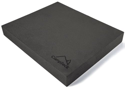 CampTeck U7340 Schaumstoff Balance Pad - Leicht und rutschfest für Stabilität, Kraft, Yoga-Unterstützung und Core-Training - Schwarz - L - 40 × 33 × 5 cm