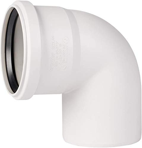 Ostendorf SKOLAN Bogen SKB 87Grad DN 70 333140 - Polypropylen (PP) Schallschutzrohrsystem - Lichtgrau - 1 Stück