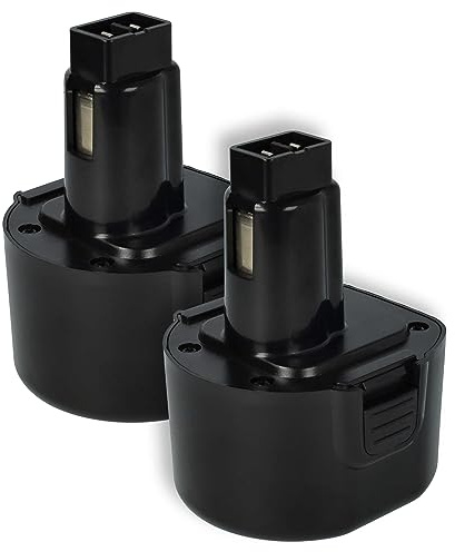 vhbw 2X Akku kompatibel mit Dewalt DC750KA, DC855KA, DW050, DW050K, DW902, DW926, DW926K, DW926K-2 Elektrowerkzeug (1500 mAh, NiMH, 9,6 V)