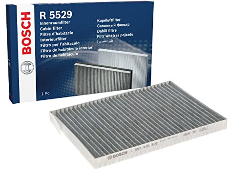 Bosch R5529 Activated Carbon Cabin Filter - Replacement Filter | Against Unpleasant Smells, Pollen and Dust for Cleaner Air Inside the Vehicle