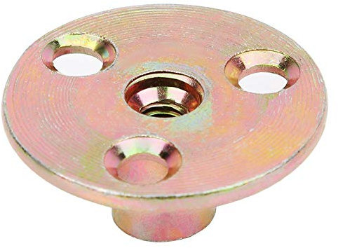 5-teilige Brad-Loch-T-Mutter M6 / M8 / M10 T-Mutter aus verzinktem Eisen mit runder Basis Flanschmutter(M6)