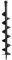 TEXAS 90063110 Bohreraufsatz Erdbohrer 100 mm Durchmesser für EA 5300/1200
