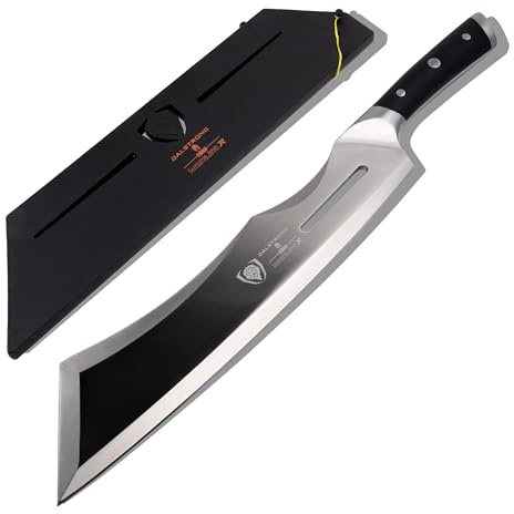 DALSTRONG Heavy Duty Butcher Breaking Knife - 14 Cleaver - Gladiator Series R - The 'Annihilator' - 7CR17MOV High Carbon Steel - G10 Handle - w/Stand & Sheath - NSF Certified