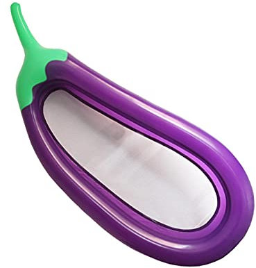 Riesige Aubergine-Schwimmbecken, aufblasbare Aubergine-Form, Floß Luftmatratzen, Pool schwimmender Stuhl, zum Chillen im Pool und halten mit Kindern auf ihnen krabbeln.