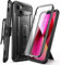 SUPCASE Unicorn Beetle Pro Ganzkörper Rugged Holster Schutzhülle für 6,1 Zoll iPhone 13 (2021), Thermoplastisches Polyurethan (TPU) Polycarbonat, mit Eingebauter Displayschutz, Schwarz