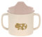 LÄSSIG Tasse à boire pour enfants avec anse et couvercle amovible 150 ml/Sippy Cup Little Mateys spicy orange