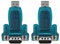 YINETTECH 2pcs USB 2.0 vers RS232 Port Série DB9 Adaptateur Convertisseur Mâle 9 Broches Compatible avec Windows 98/SE/ME/2000/XP/Vista/7/8 Mac Os V8.6