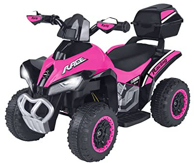 eSpidko - Quad RACE Elettrico per bambini ROSA, 6V 4,5AH, motore 1x15W - Globo Giocattoli - 41719