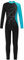 Doomiva Mädchen Turnanzug Ganzkörper Gymnastikanzug Glitzer Overall Sportbody Mit Strass Eiskunstlauf Anzug Langarm Leotard Blau Grün 122-128