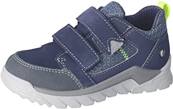 RICOSTA Jungen Low-Top Sneaker MARV,Kinder Halbschuhe,WMS:Weit,lose Einlage,Sympatex,Klettschuhe,Klettverschluss,Nautic/Jeans (172),25 EU