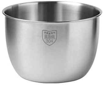 Giilayky Kitchen Stainless Steel 304 Mixing Bowl Deep Design Cooking Baking Cake Bread Salad Kitchen Mixer Bowl, 2800ML