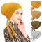 PHOGARY 4 Stück Frauen Undercap Hijab, Islamische Muslimische Unterschal Hijabcap mit Tie Back Closure Solid Color Unter Schal Hijab Mütze Turban Kopfbedeckung Chemo Kopftuch Schlafmütze (D)