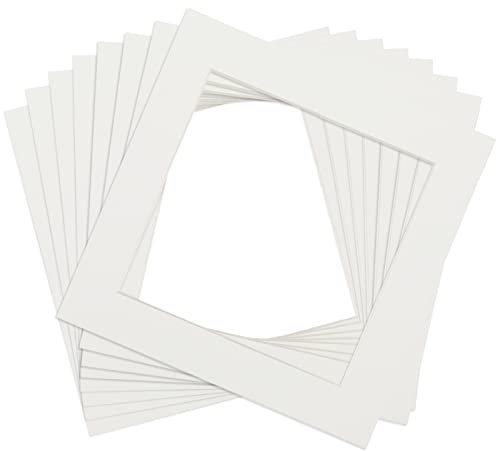 Anhow 8er Passepartout, Passepartout Karton 20x20 cm Innen für Bilder, Fotos, Kunstdrucken - Beige/ 1,5 mm