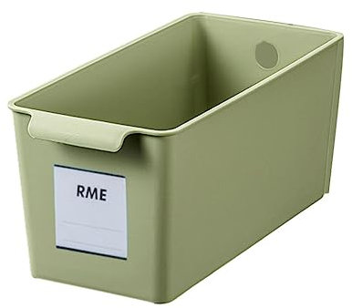 FIOERDTUIE Sauberer und Desktop großer Aufbewahrungskorb für verschiedene Gegenstände im Home Office für die Aufbewahrung verschiedener Gegenstände, Matcha Grün, Schmaler Typ [1013 4]