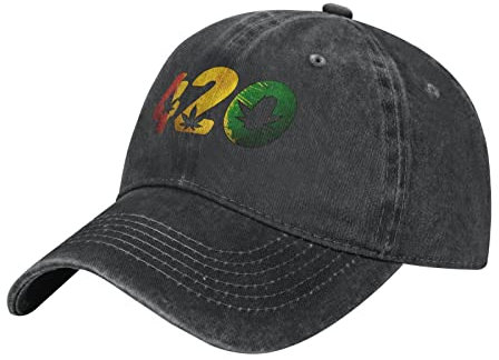 702 Baseballkappe 420 Cannabiskraut Atmungsaktiv Schirmmütze Sonnenschutz Basecap Unisex Für Reisen Running Sport