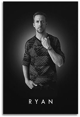 VZRSQZK Schauspieler Ryan Gosling Poster, dekoratives Gemälde, Leinwand, Wandposter und Kunstdruck, modernes Familienschlafzimmer-Dekor-Poster, 20 x 30 cm