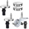 XINCHENG 2 Pièces Fixation Abattant WC, Universel Fixation de Siège de Toilette, Charniere Abattant en Acier Inoxydable avec vis Pour de Fixation Abattant de WC