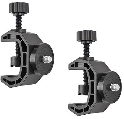 INCREWAY 2pcs C Camera Clamp, 0.93inch Universal Table Desk Mount, U Camera Stand for Photo, Studio, Video, DSLR, Cameras, Light Stand