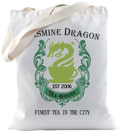 TSOTMO Cartoon-Serie, Merchandise-Geschenk, Drachen-Tragetasche, Teehaus, Geschenk für Onkel Iroh, Teehaus, ATLA, Anime-Geschenk für Anime-Fans, Dragon Tea, medium