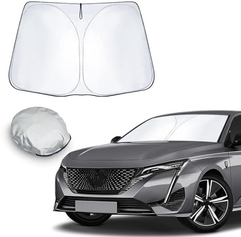 CDEFG Compatible con Peugeot 308 408 SW 2021-2024 Parasol Parabrisas Delantero Auto Híbrido - Accesorios para 308