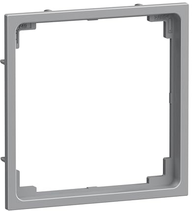 LEGRAND, SEANO Zwischenring für den Einbau von Einsätzen 50 x 50 mm mit Abdeckung 50 x 50 mm gemäß DIN 49075, Farbe: Aluminium lackiert, 765703