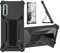 Custodia per Huawei P Smart PSMART S Cover Custodia Case Ibrida [Con protezione dello schermo in vetro temperato] [supporto magnetico pieghevole] [resistente alle impronte digitali smerigliato] Nero
