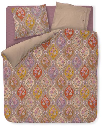 Pip Studio Bettwäsche Ornamento Ramo Multi Perkal Blumen Blätter Knospen Floral, Größe:155 cm x 220 cm