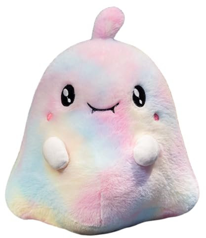 Ueiwffzo Kuscheltier Sensenmann Halloween Deko, Weiches Flauschiges Sensenmann Geister Plüschtier Dekokissen, Halloween Deko Geist Stofftier für Sofa Bett Kinderzimmer (30 cm,Geister)