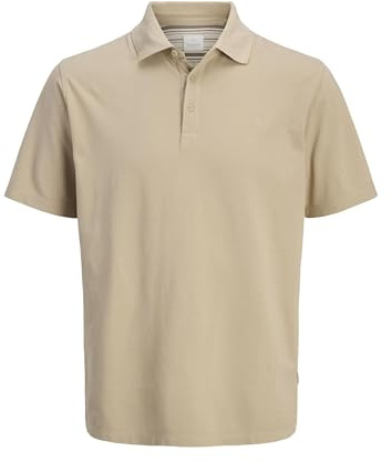 JACK & JONES Male Polo Shirt Plain Shirt Collar Polo Shirt, Trench Coat, M