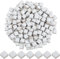 SOFPLATE 1 scatola 200G Pezzi di Mosaico Bianco Piastrelle di Mosaico In Ceramica Quadrate Piccole 1cm Porcellana Opaca Artigianato Cabochon Smaltati Macchiati Progetto di Mosaico per Mosaico Fatto A