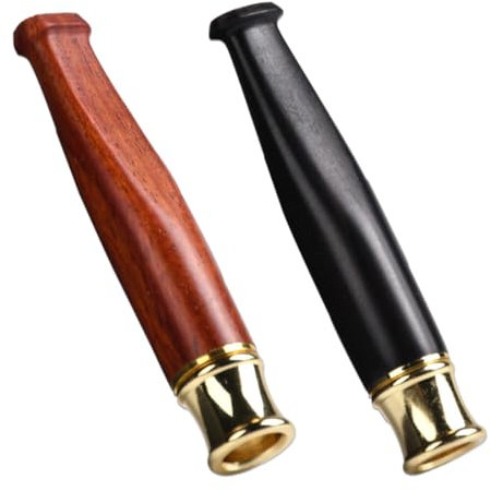 MOLZINY 2 Pièces Porte-cigarette Fume-cigarette Fume Cigarette En Bois Massif Porte-Filtre à Cigarette Réutilisable Porte-Cigarette Bois portable réutilisable Porte Cigarette Filtre En Bois