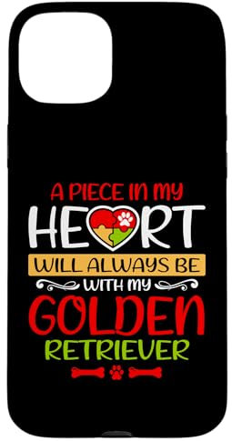 Golden Retriever Herz - Always With Me, Forever Love Hülle für iPhone 15 Plus