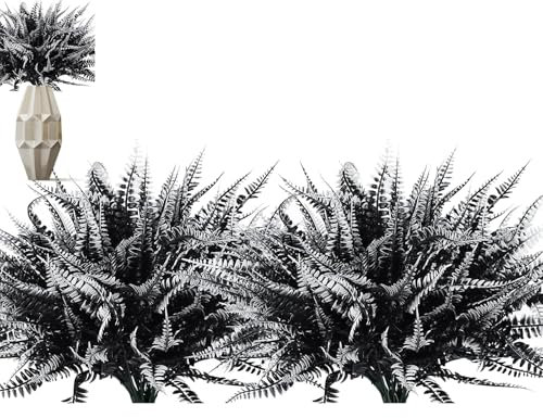 Helechos Artificiales para Interior Al Aire Libre - Plantador De Helechos De Faux Boston Al Aire Libre | Plantas Artificiales Falsas, Planta De Hoja Caduca Decorativa, Tallos De Boston Troncos
