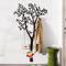 Garderobe baum wandgarderobe | Garderobenpaneel schwarz metall | Flurgarderobe schmal hängend | Garderobenpaneel wandpaneele 175*107cm | Wand garderobe design flur modern | Garderobenleiste lustig
