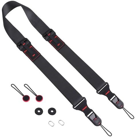 NVGVUP Kameragurt mit Schnellverschluss, Verstellbarer Kamera-Schultergurt: Schnelle Längenjustage, Vollformat-Kameragurt, Nylon Kamera Band für SLR DSLR digitale Kamera (Metallschnalle)