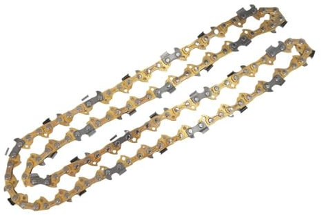 10 Inch 40 Drive Links Gold Chainsaw Blades Chain 3/8 LP Pitch 050 Gauge Compatible with for Greenworks for Poulan for Echo for Ryobi and More