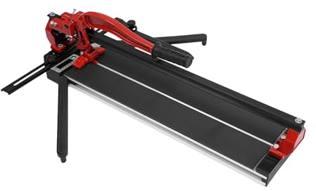 Manueller Fliesenschneider Professional Schnittlänge von 600mm, Schnittstärke 4-15mm Mindest. Fliesenschneidewerkzeug mit Präzisionslineal - Handfliesenschneider für Keramik, Porzellan & Bodenfliesen