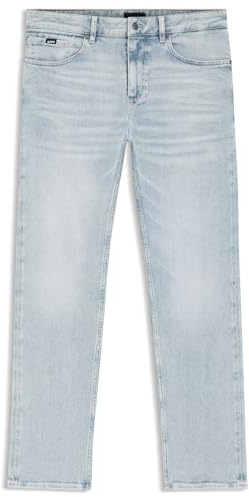 BOSS Straight-fit Jeans Aus Blauem Super-softem Stretch-Denim