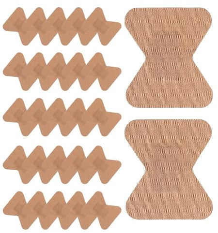 SOIMISS 50pcs Butterfly Adhesive Bandages for Fingers, Breathable Elastic Fabric Wound Plasters, Self-Stick Small Bandages and Scrape Care