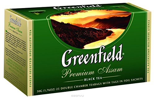 Greenfield Premium Assam Schwarz Tee, Teebeutel (2g x 25), 50g