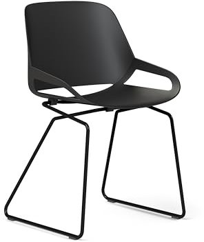 aeris Numo Esszimmerstuhl – Schwingstuhl mit modernem Kufengestell – Exklusiver Designstuhl für innen und außen – ergonomischer Gartenstuhl für einen gesunden Rücken