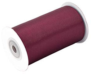 Satinband 100mm x 10m Rolle - Farbauswahl in 3/6/12/25/38/50/75/100mm - farbecht & waschbar - Schleifenband für Hochzeit - Geschenkband zum Verpacken Dekorieren Basteln - Beere 280
