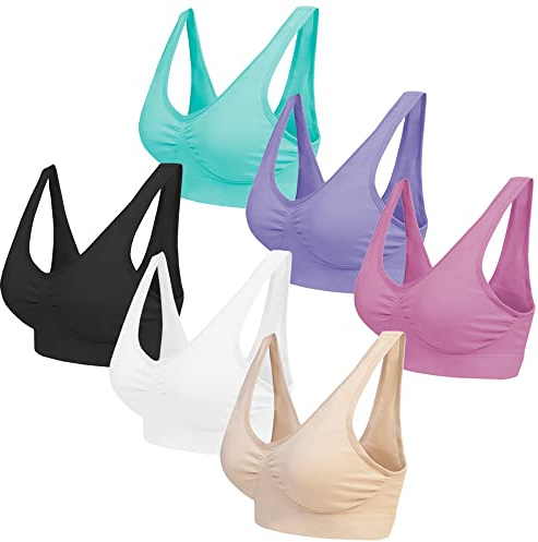 Blu Apparel Multipack Seamless Comfort Bras Sleep Bras Sizes 8-24 Not Padded Wireless